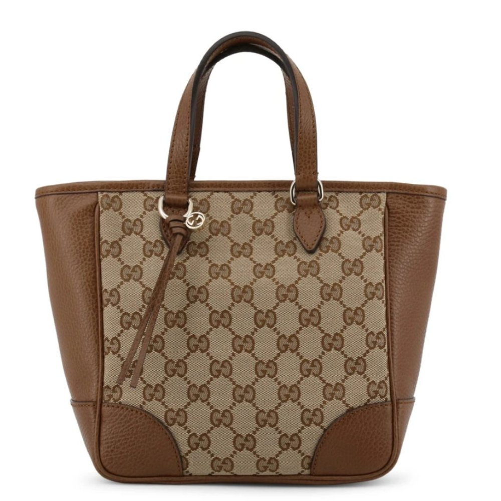 Gucci GG Canvas Small Bree Tote in Brown NEW WITH DUSTBAG